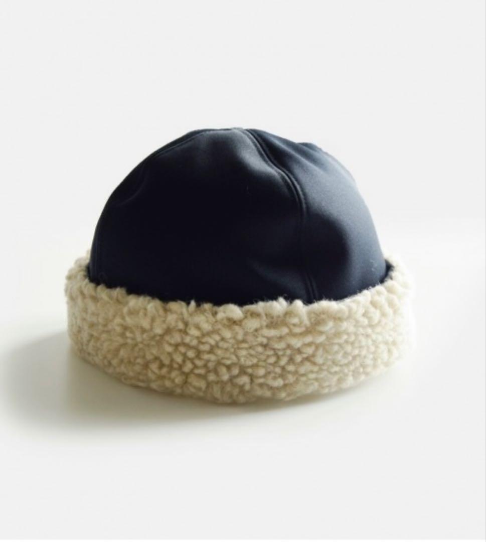 【新品】mature ha.マチュアーハ ボアキャップ 黒ブラック ファー帽子