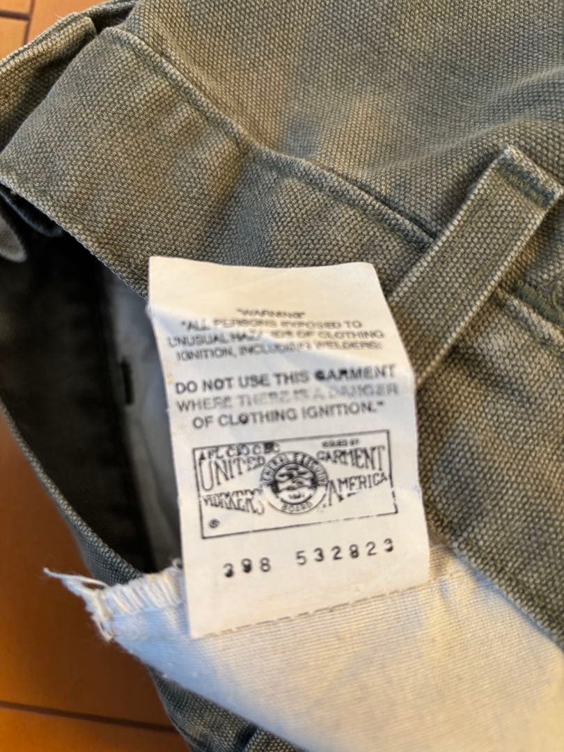 ヴィンテージ carhartt ダック地ペインターパンツ カーキ W33×L32
