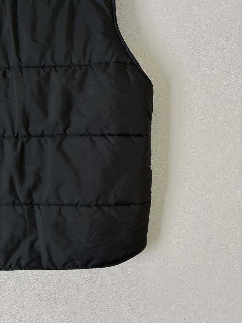 80's USA製 ベスト　ワークベスト　キルティングベスト　ブラック