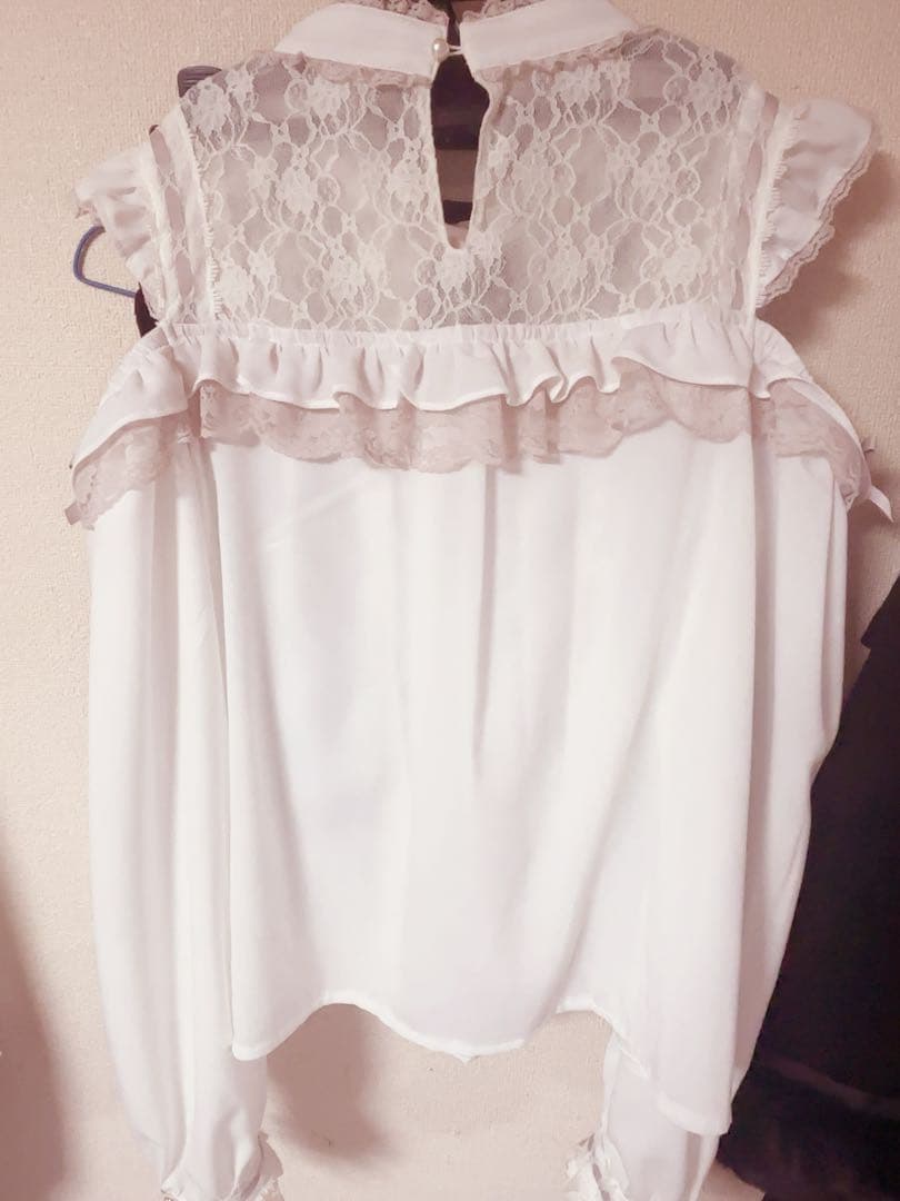 LIZLISA 3つリボンハートチョーカーブラウス