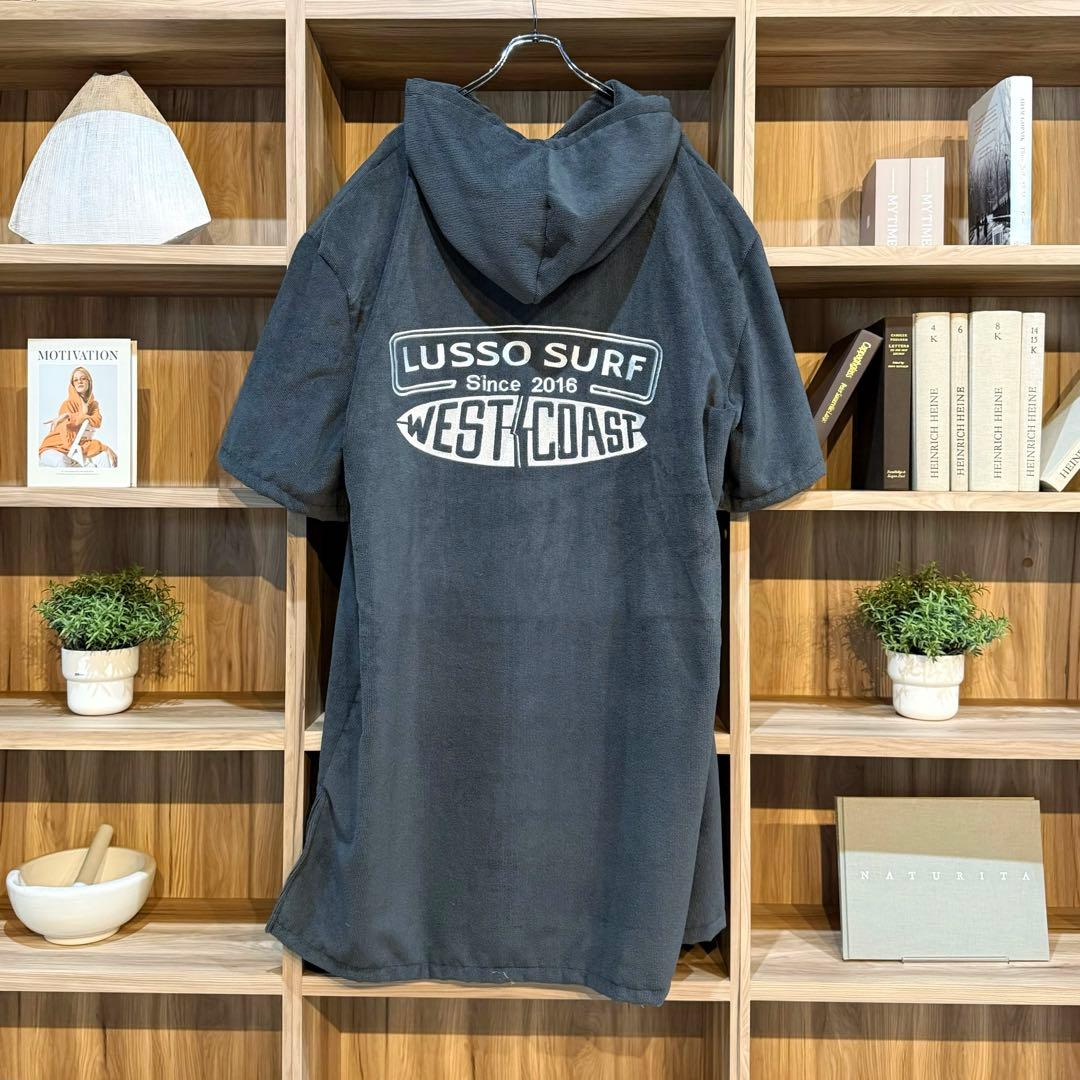 秋のサーフィンに便利　LUSSO SURF お着替えポンチョ　グレー⭐︎送料込み