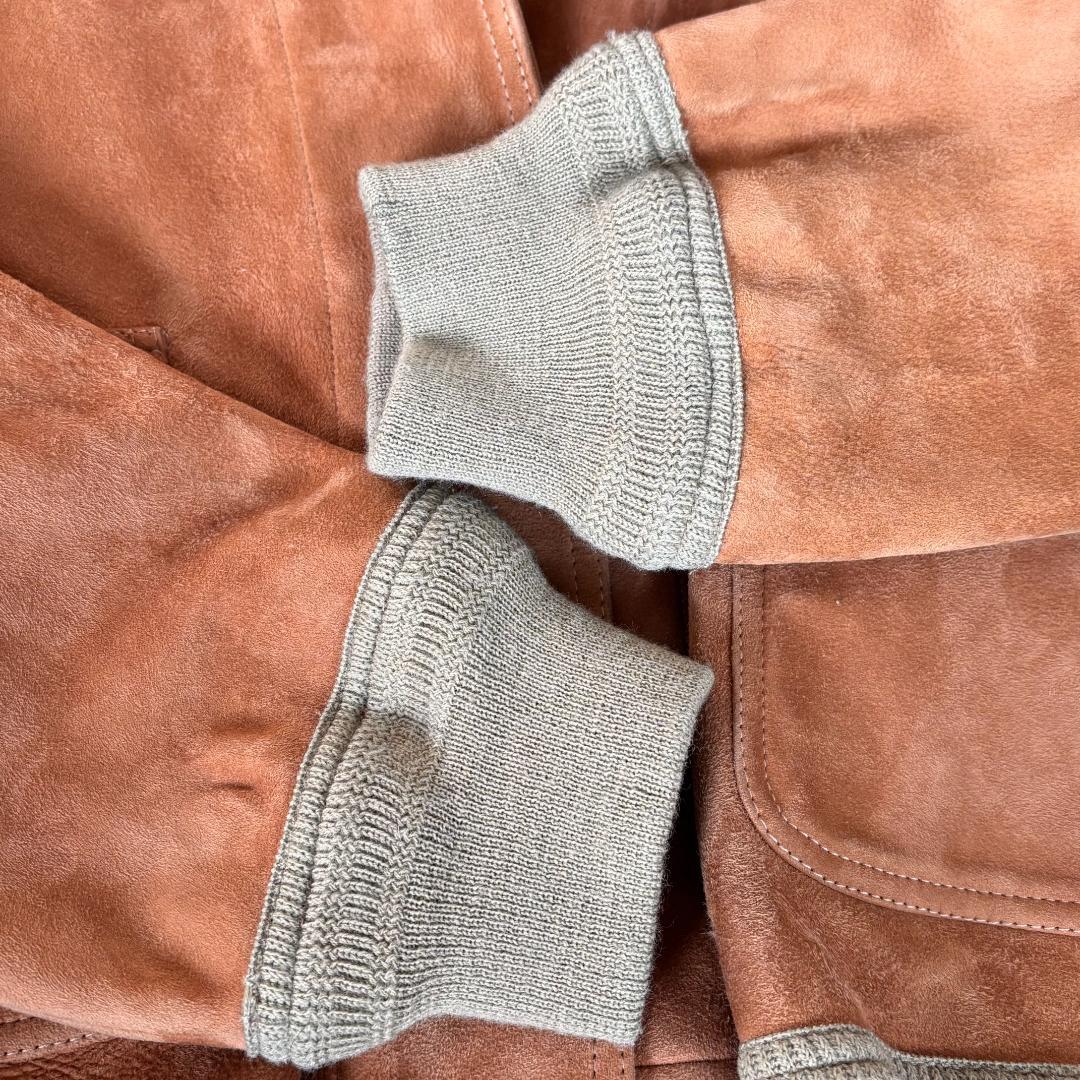 BELFE 本革スエード バルスタージャケット ヴァルスタリーノ 茶 イタリア製