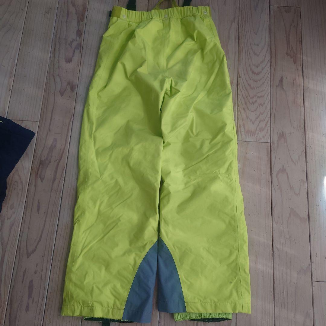 モンベル　パウダーステップパーカ/パンツ　160サイズ　ネイビー/イエロー