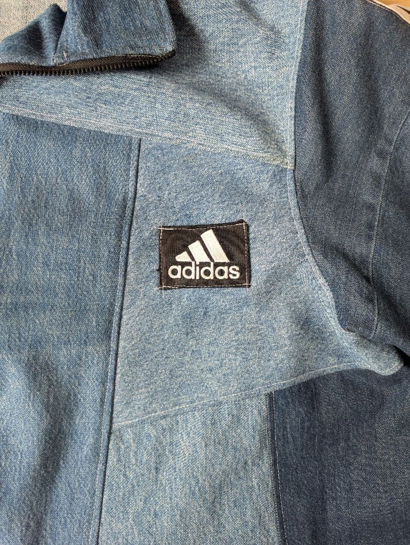 パッチワークデニムジャケット　(リメイク品)