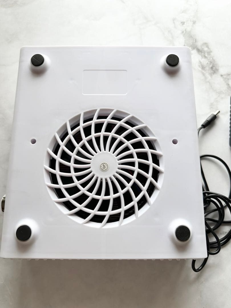 アームレスト付集塵機 CUBE キューブ ホワイト風量無段階調整 コード型