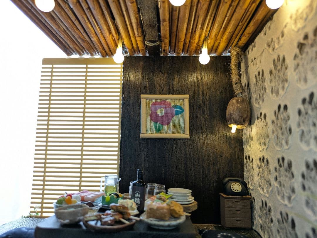 ハンドメイドミニチュアハウス和風コンコンブル