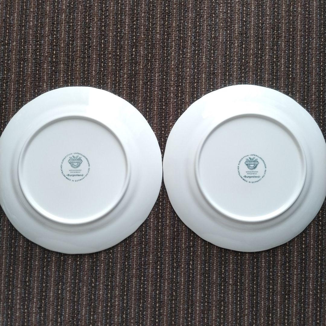 【美品】ビレロイ&ボッホ　ブルゲンラント　赤　　前菜皿／デザート皿　２枚