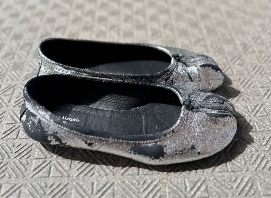 正規品 Maison Margiela TABI バレエ シルバー