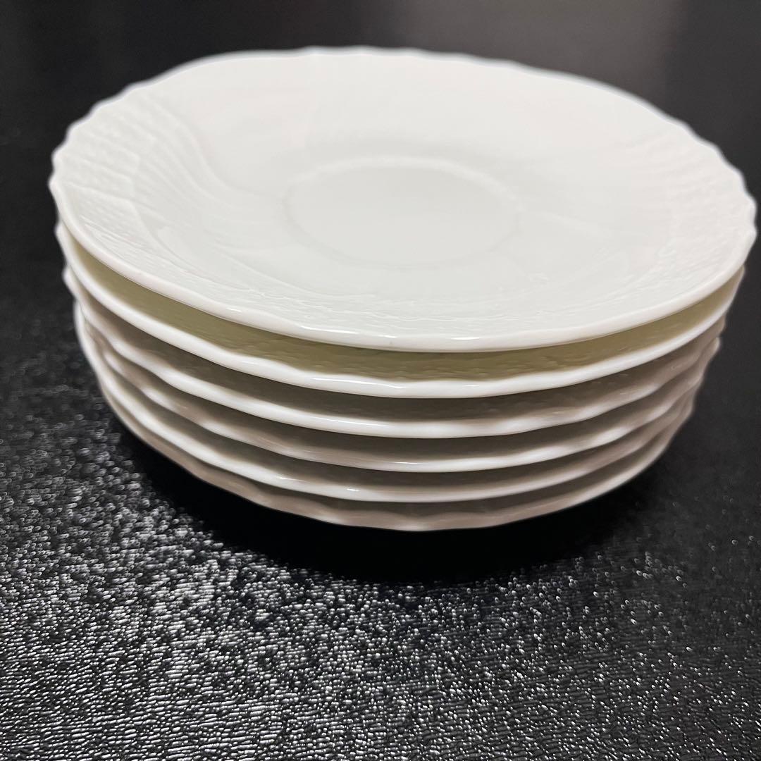 リチャードジノリ　ベッキオホワイト　カップ&ソーサー　6客セット