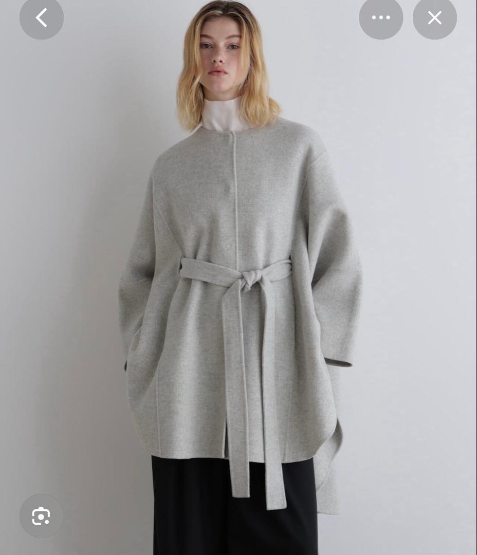 LEPHIL ルフィル　ソフトウールリバーポンチョコート