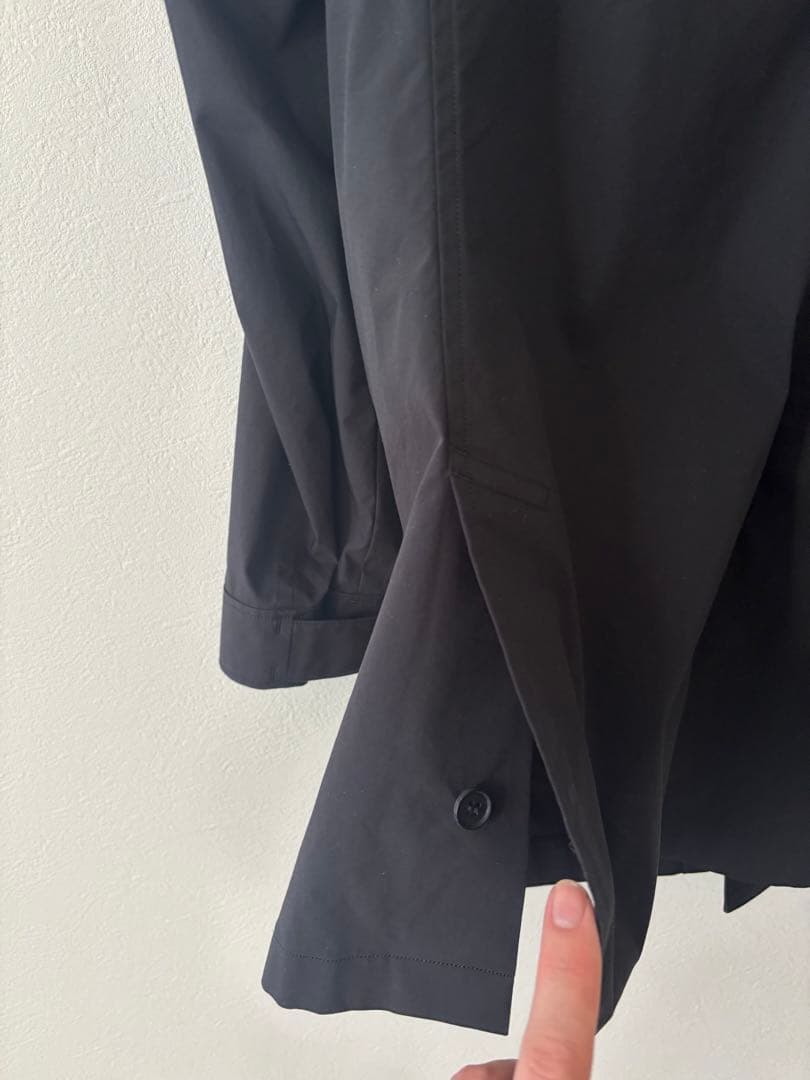 山内 21135 塩縮撥水・ショートコート black サイズ3