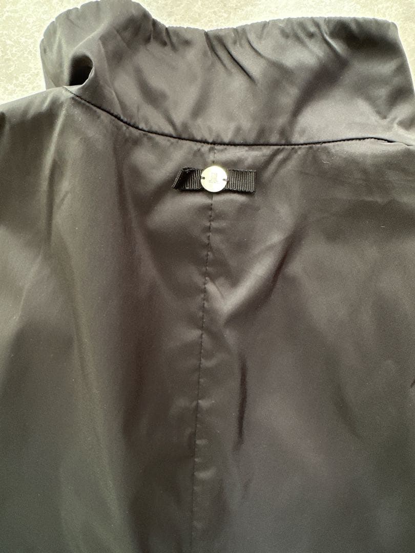 LANVIN スポーツ ランバン ベスト フリル ブラック 黒 42 ゴルフ