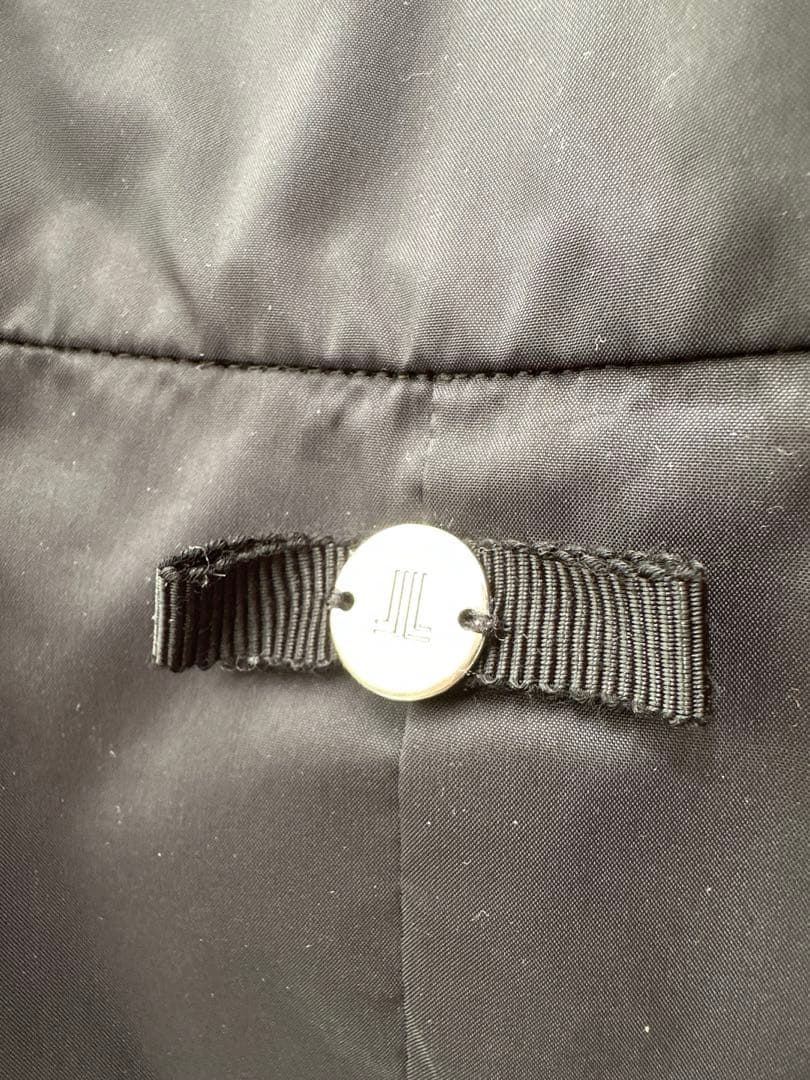 LANVIN スポーツ ランバン ベスト フリル ブラック 黒 42 ゴルフ