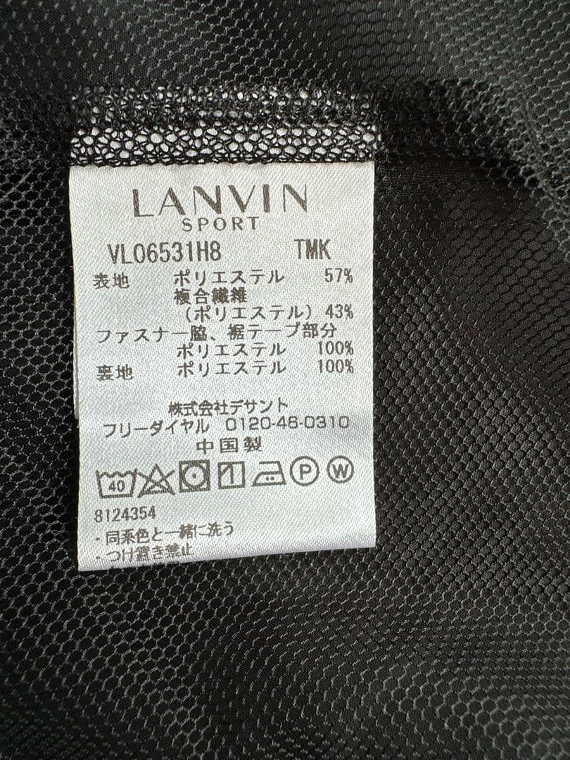 LANVIN スポーツ ランバン ベスト フリル ブラック 黒 42 ゴルフ