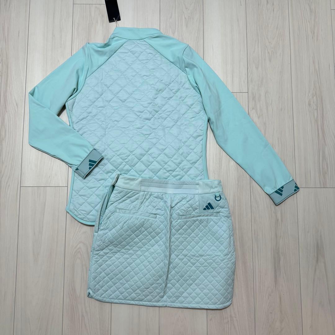 新品 アディダス ゴルフ セットアップ ジャケット スカート 秋冬 かわいい