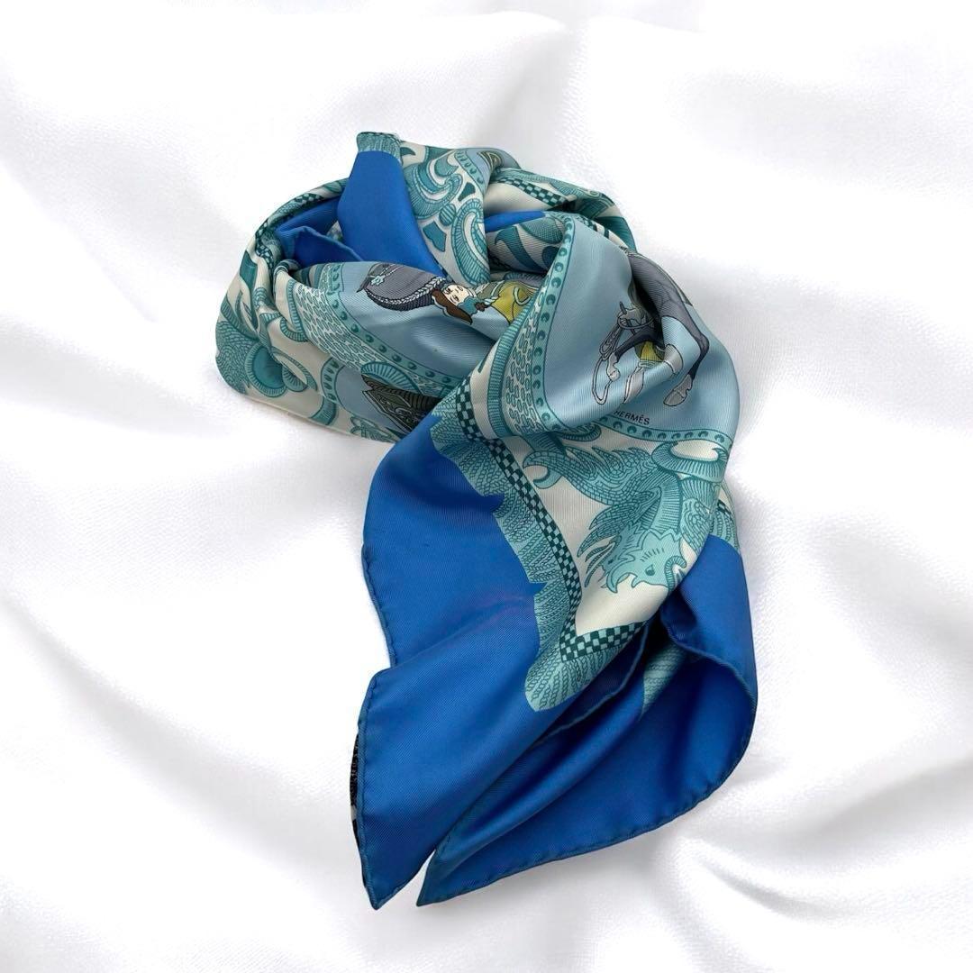 HERMES エルメス カレ スカーフ LA PRESENTATION シルク