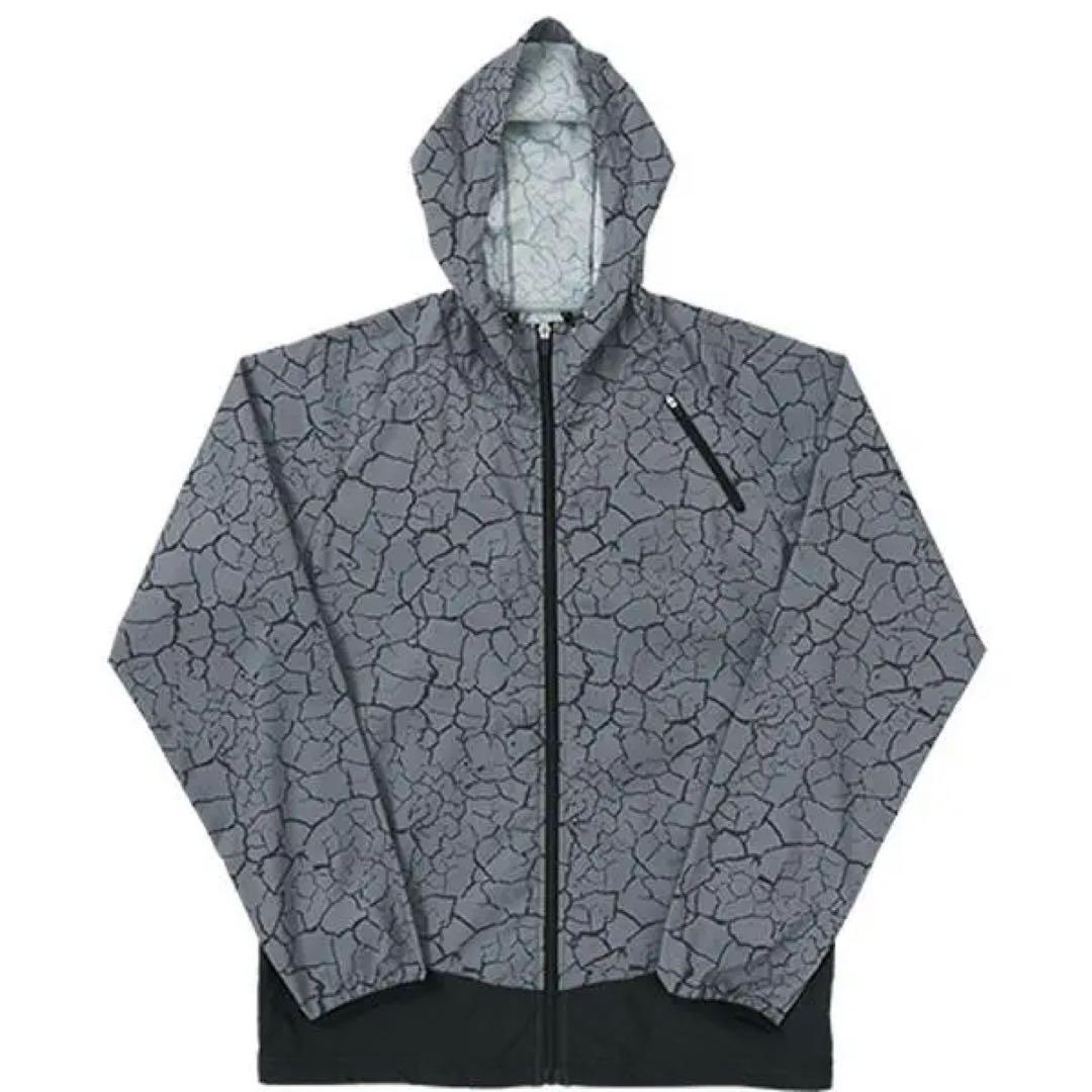 LUCENT クラックパターン フード付きジャケット Lサイズ