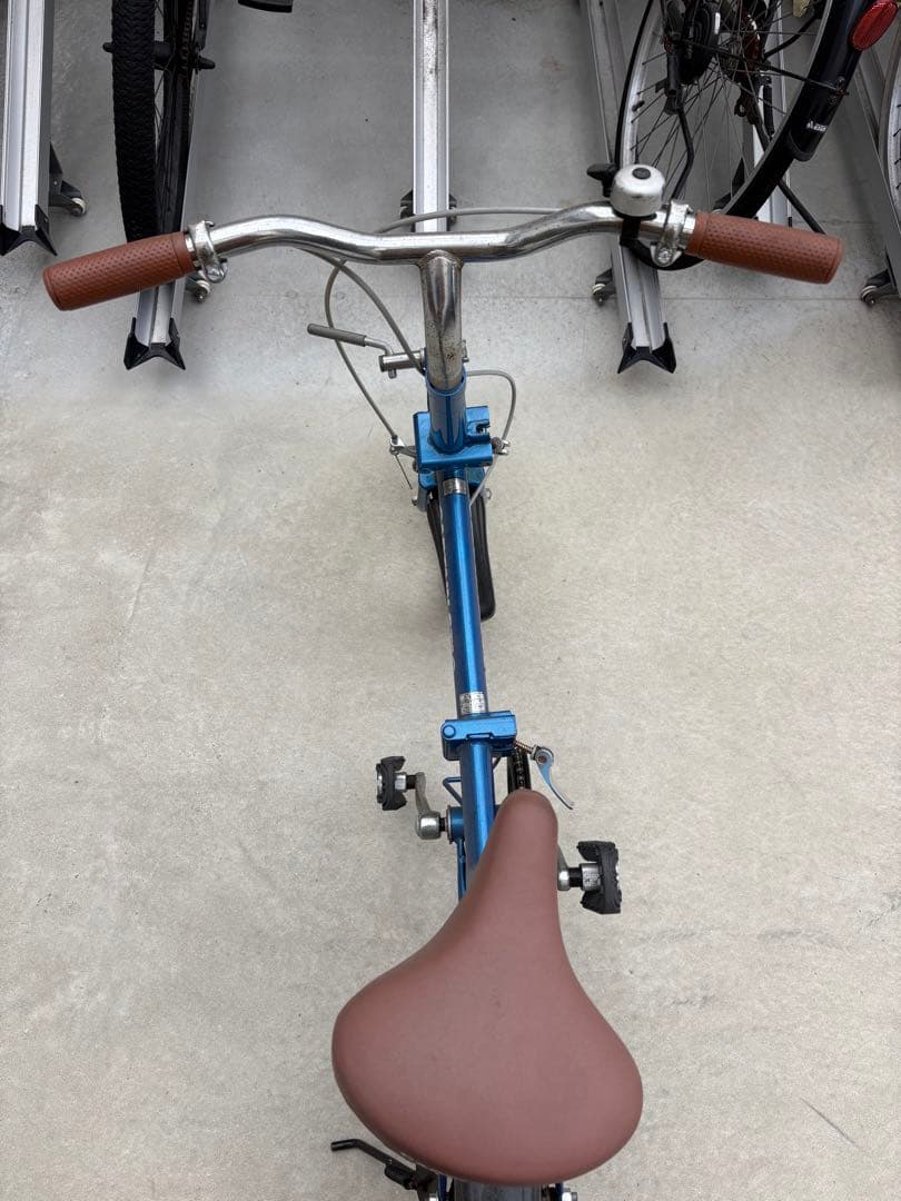 CAPTAIN STAG 折りたたみ自転車 青