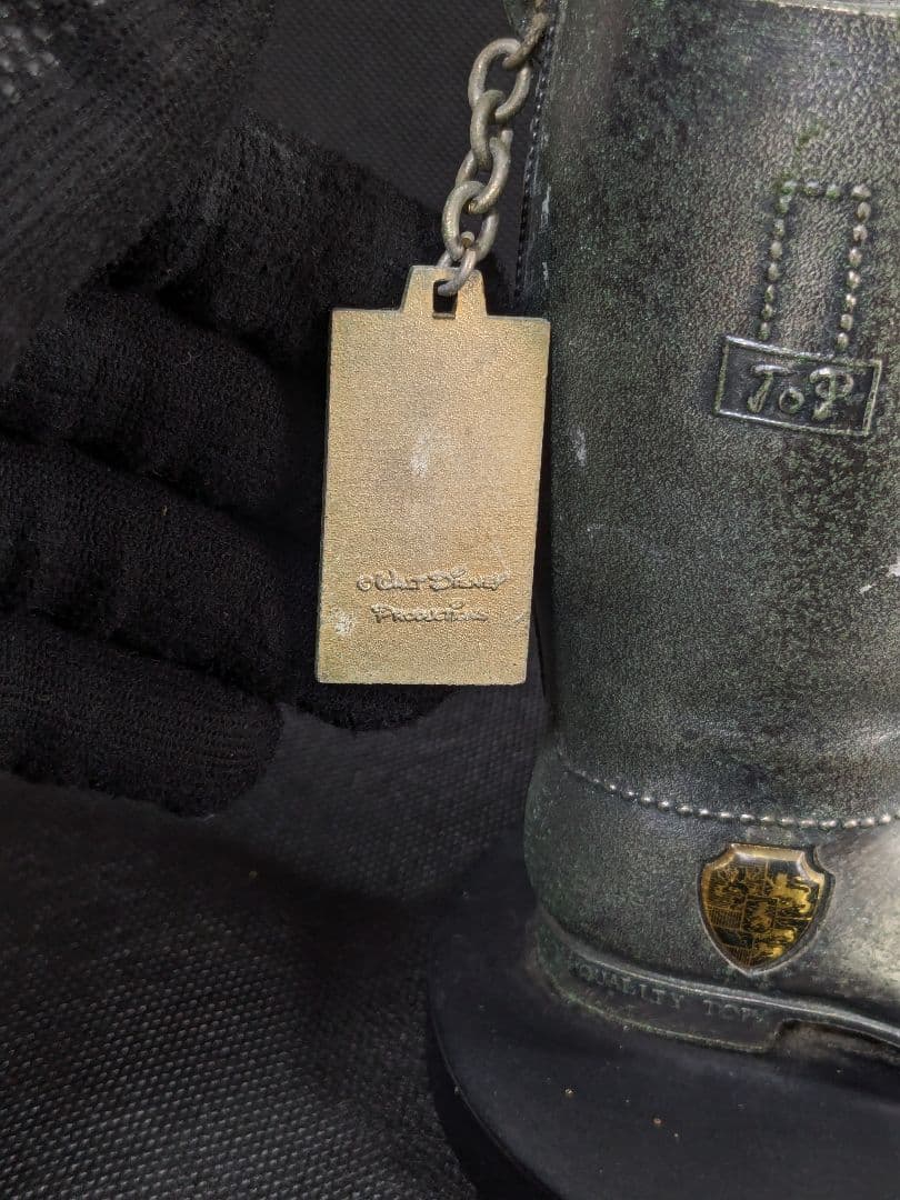 ミッキーマウス 金属 ブーツ オブジェ 置物 ヴィンテージ ディズニー