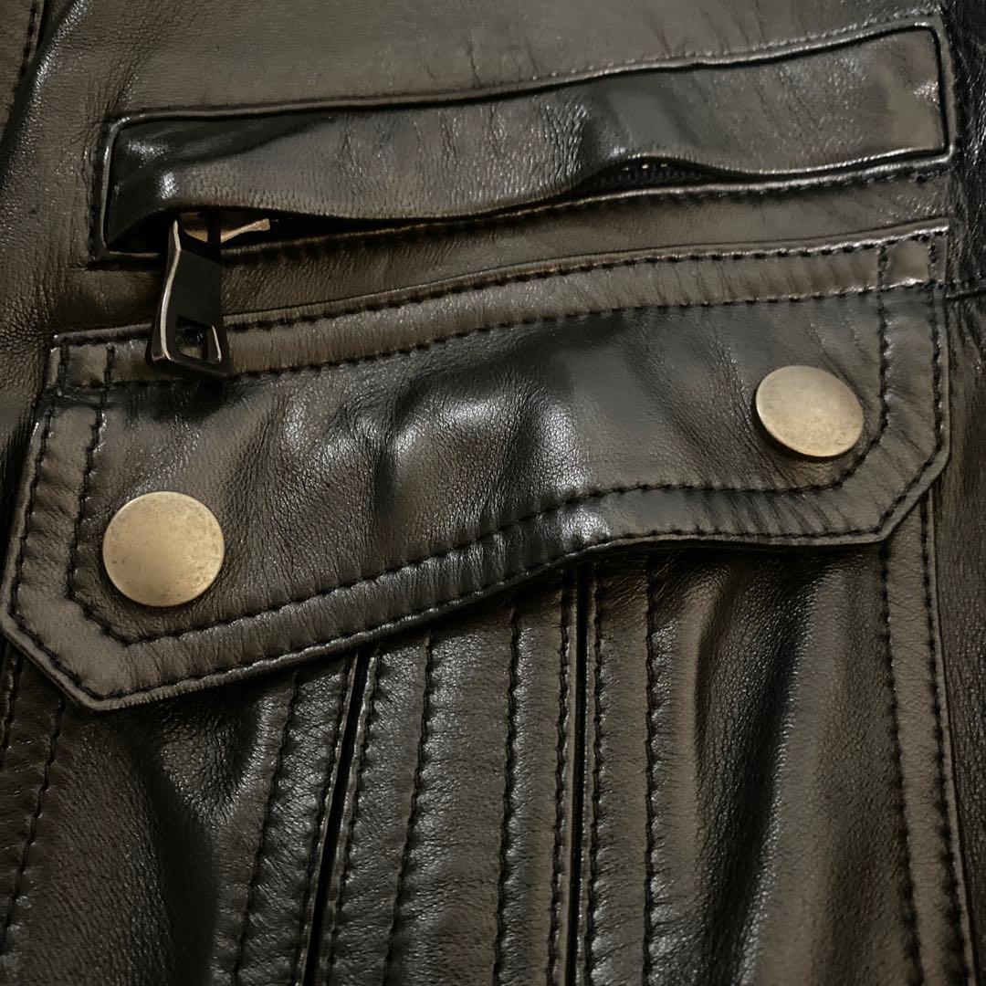 バルマン サファリジャケット　レザー