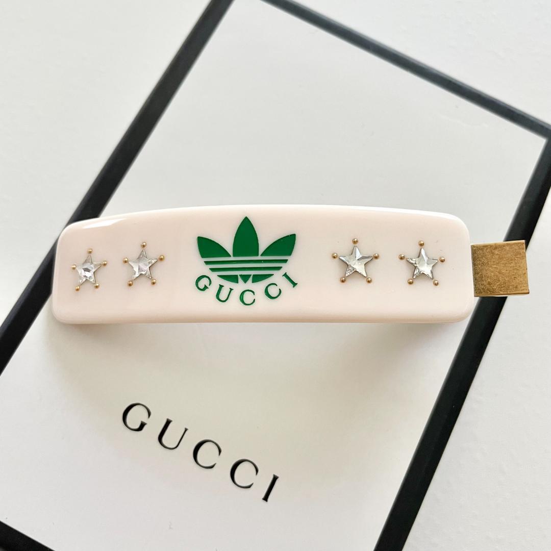 グッチ アディダス コラボ ヘアクリップ ヘアアクセサリー ヘアピン バレッタ星