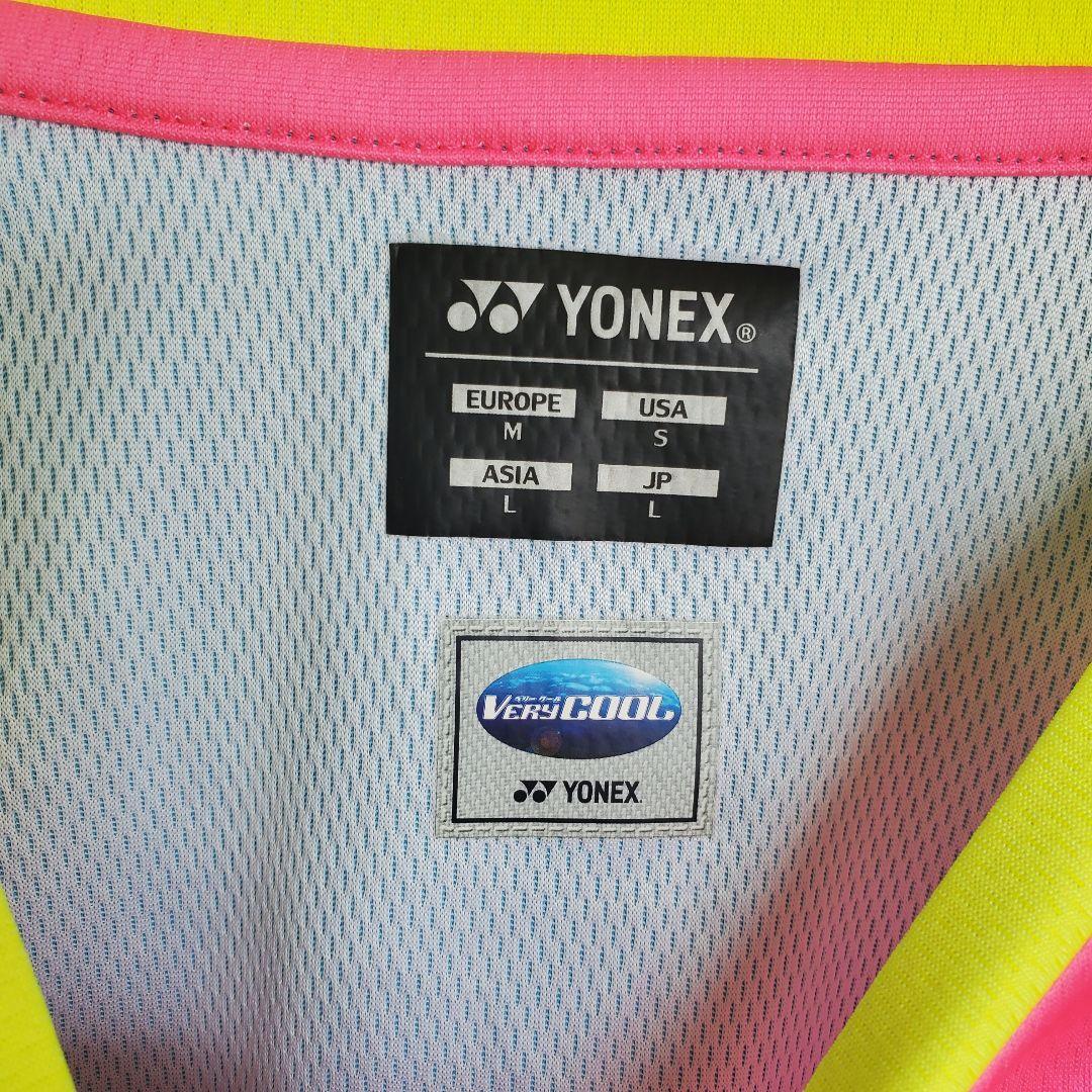 YONEX ヨネックス 模様 ピンク ウェア 半袖 Tシャツ バドミントン