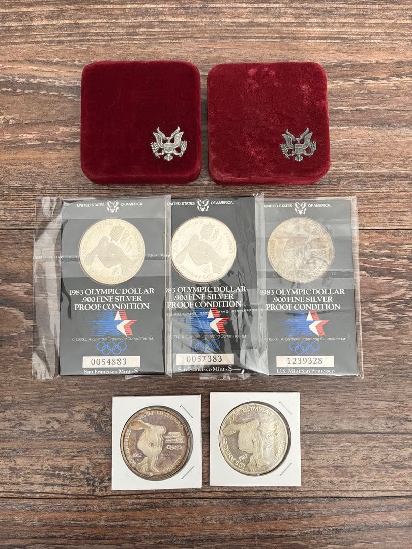 ロサンゼルスオリンピック銀貨　記念メダル