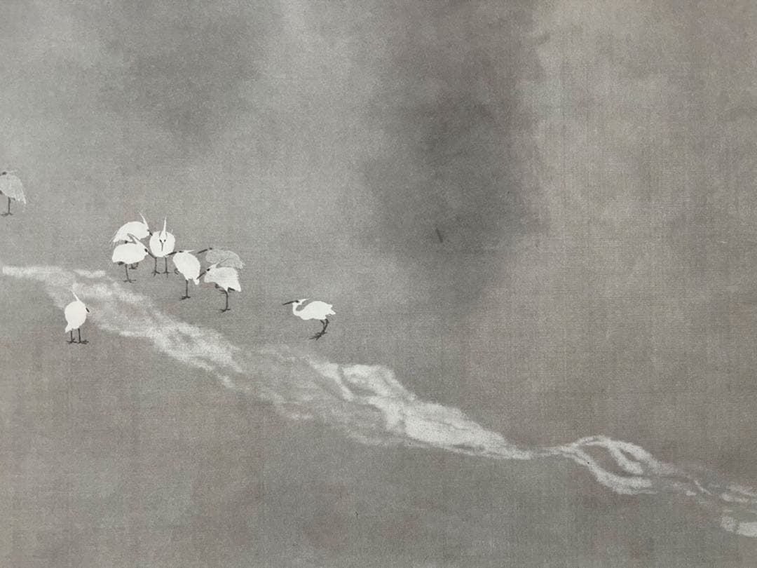 複製／横山大観 ［月に白鷺図］ボストン美術館東洋部創立百周年記念 限定 復刻 ！