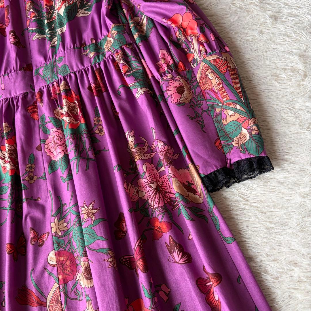 MANOUSH ロングワンピース　フリルレースカラー　サイズM相当　堀田茜着用