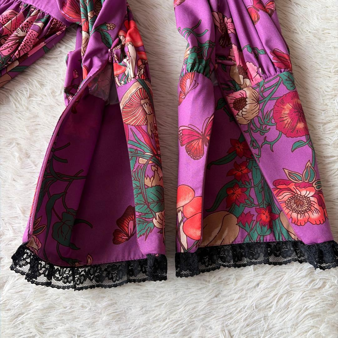 MANOUSH ロングワンピース　フリルレースカラー　サイズM相当　堀田茜着用