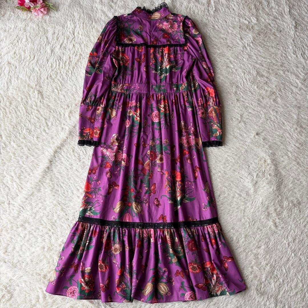 MANOUSH ロングワンピース　フリルレースカラー　サイズM相当　堀田茜着用