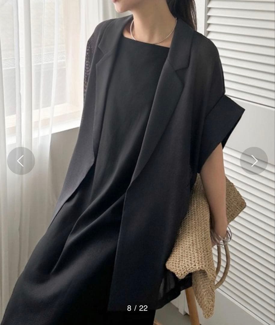 ドゥアルシーヴ　メッシュフレンチスリーブジャケット