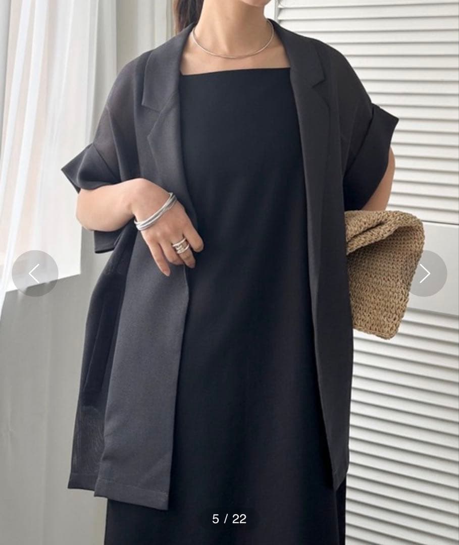 ドゥアルシーヴ　メッシュフレンチスリーブジャケット