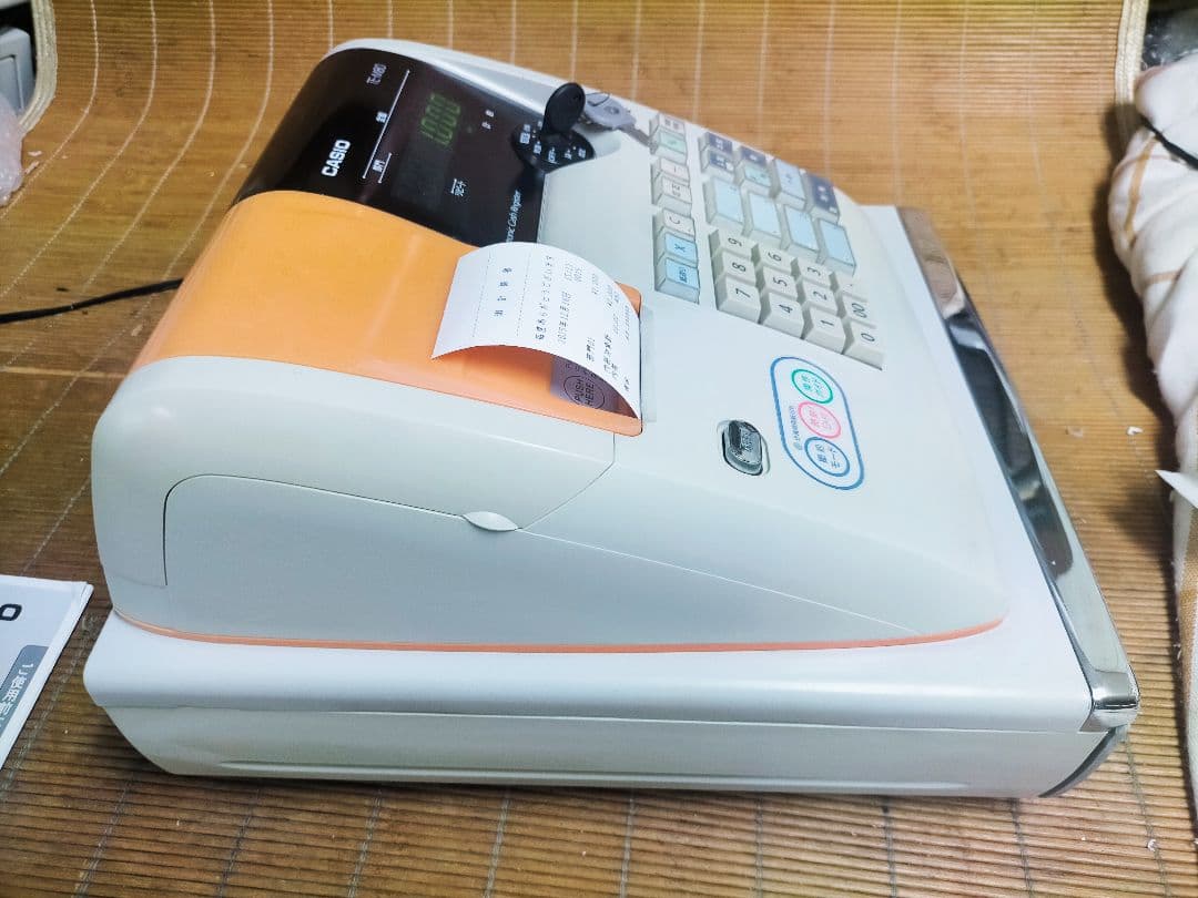 カシオレジスター　TE-M80　中古品　人気機種感熱紙　送料無料　401466