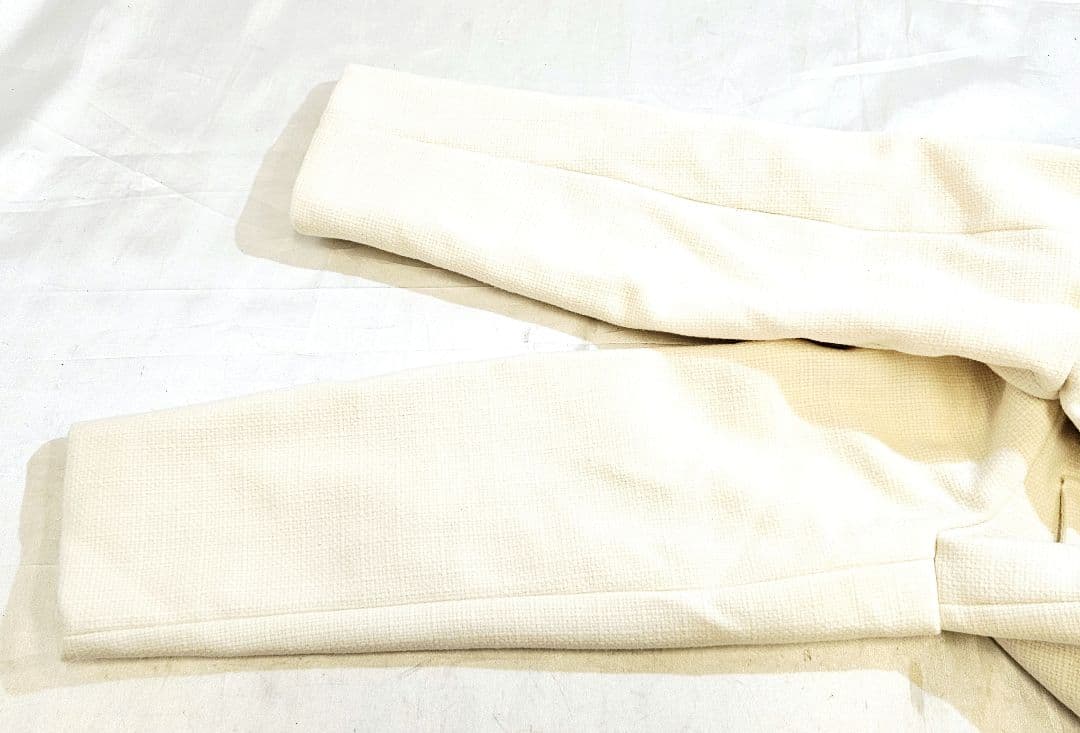 完売品　ZARA　ザラ　ノーカラージャケット　フラップクロップドブレザー　M