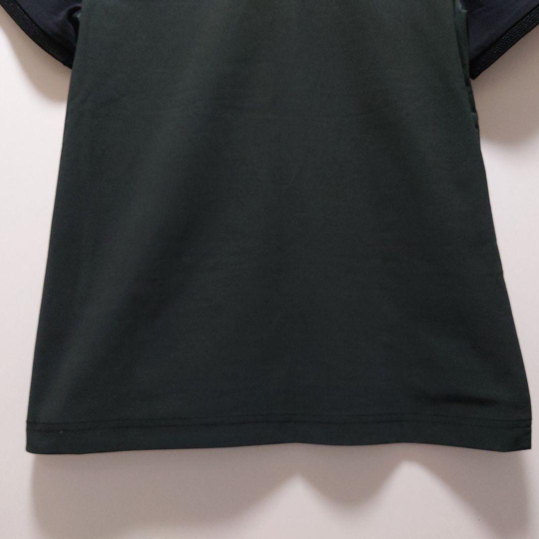 LANVIN SPORTランバン ブラックカーキ ポロシャツ 38【美品】