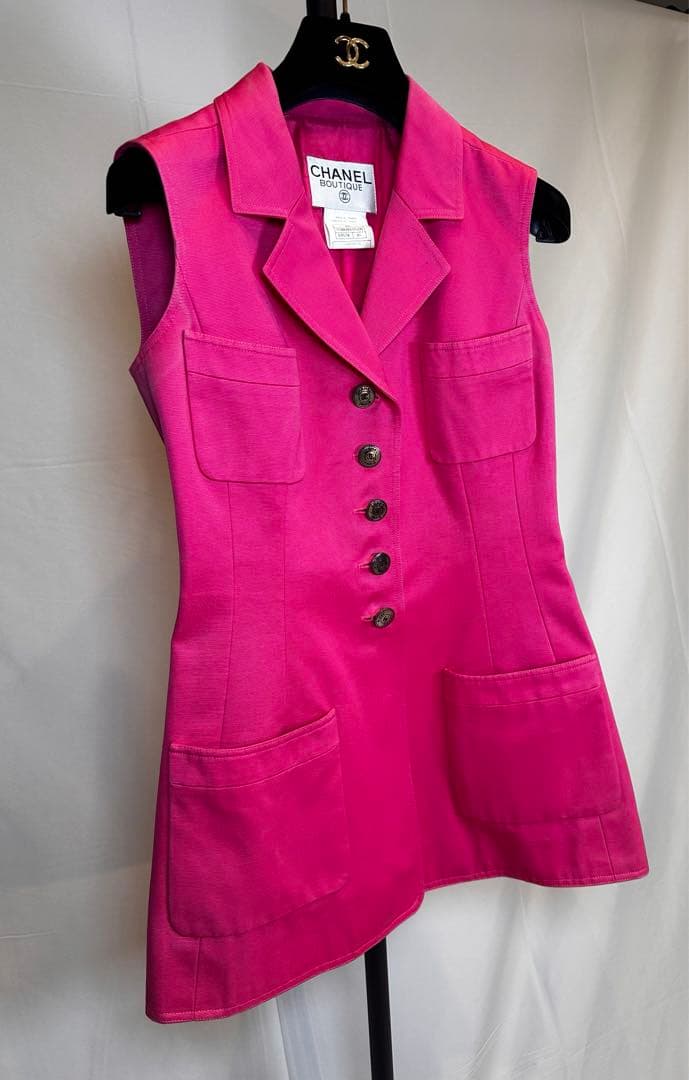 CHANEL ブティック　97Cクルーズコレクション　ジレ　ココマークビンテージ