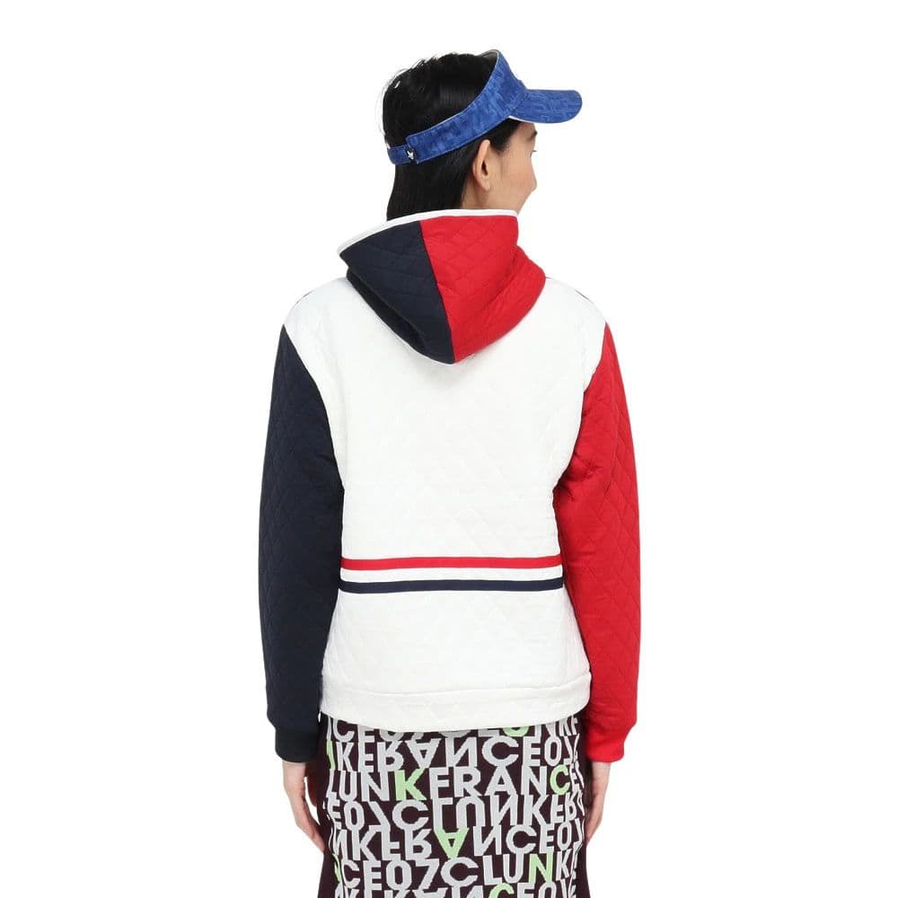 クランク　ゴルフウェア 長袖 保温 キルトJQハーフジップパーカー