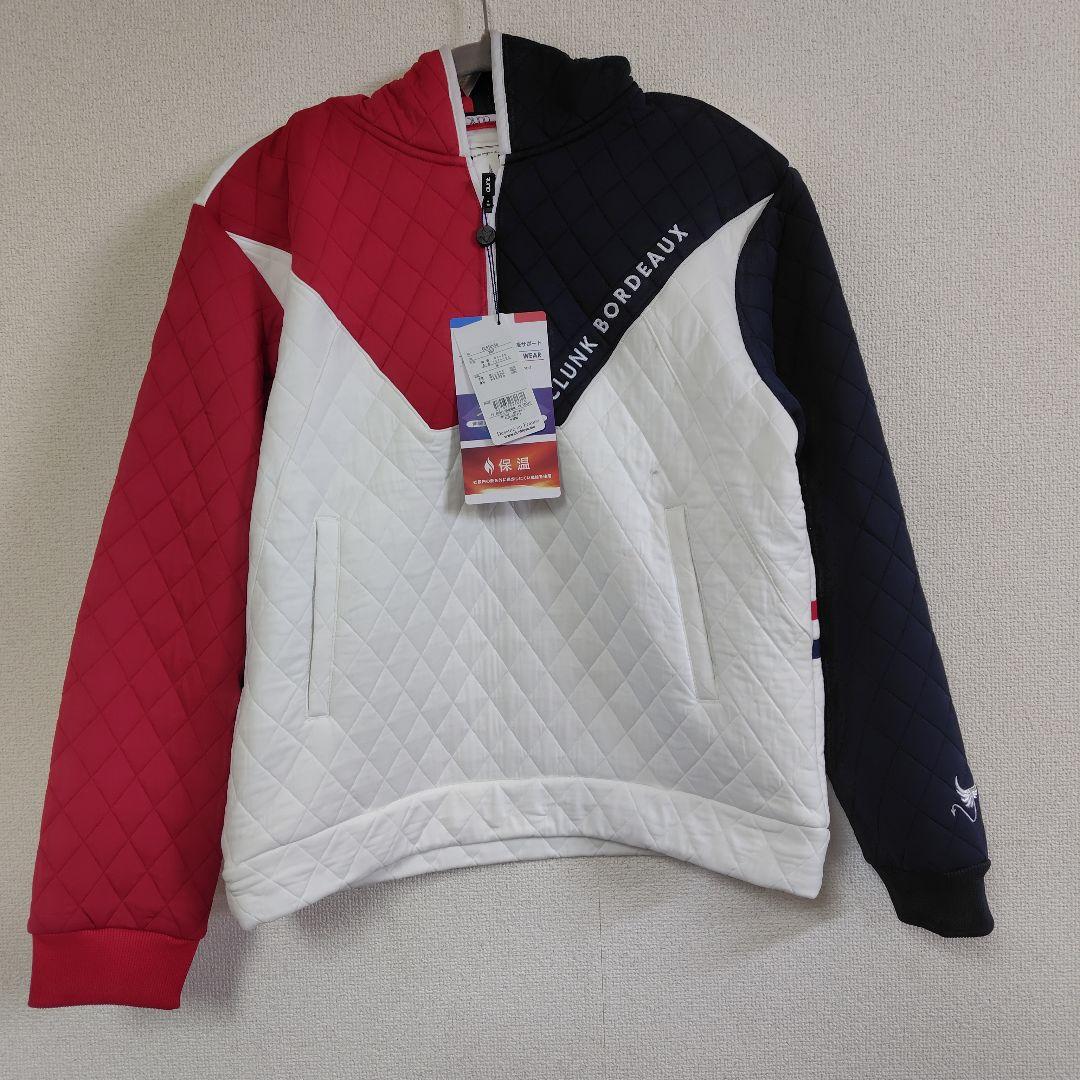 クランク　ゴルフウェア 長袖 保温 キルトJQハーフジップパーカー