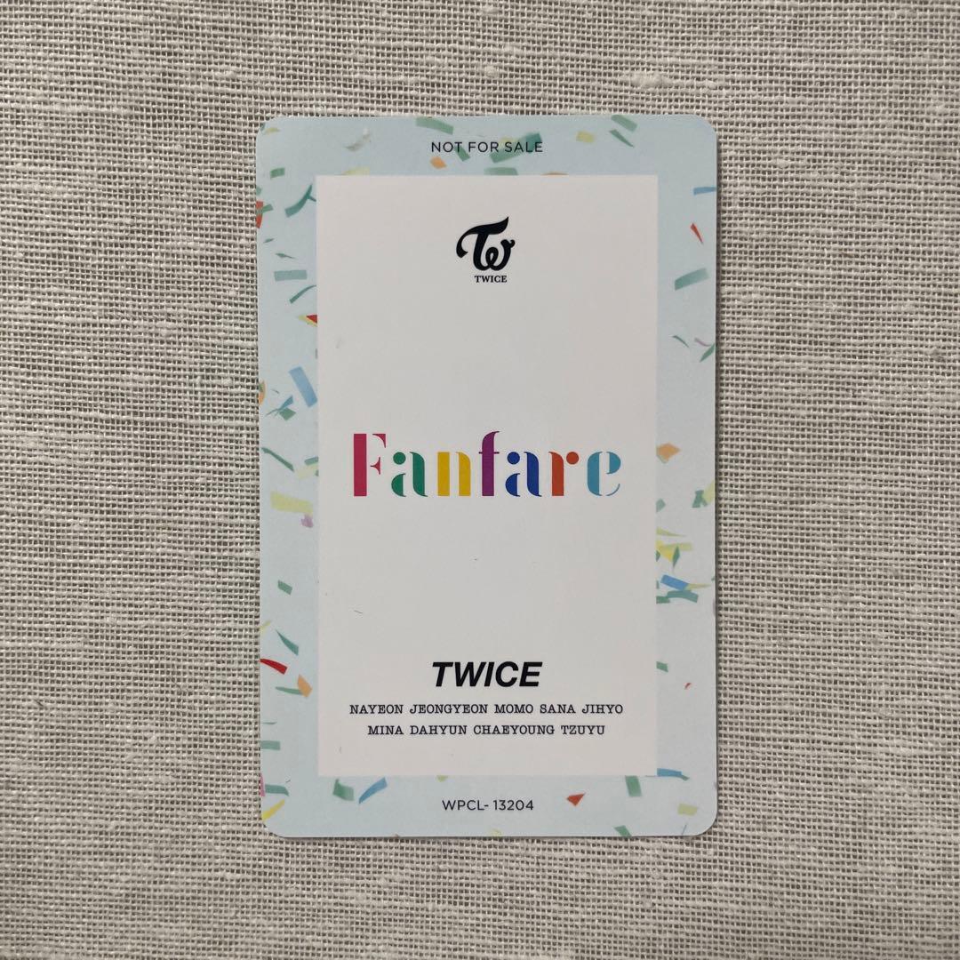 TWICE Fanfare TZUYU ハイタッチ トレカ