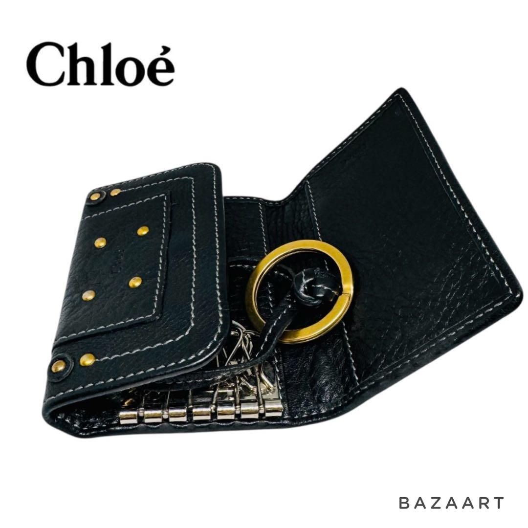 Chloé クロエ パディントン レザー6連キーケース 黒 ブラック 箱付き