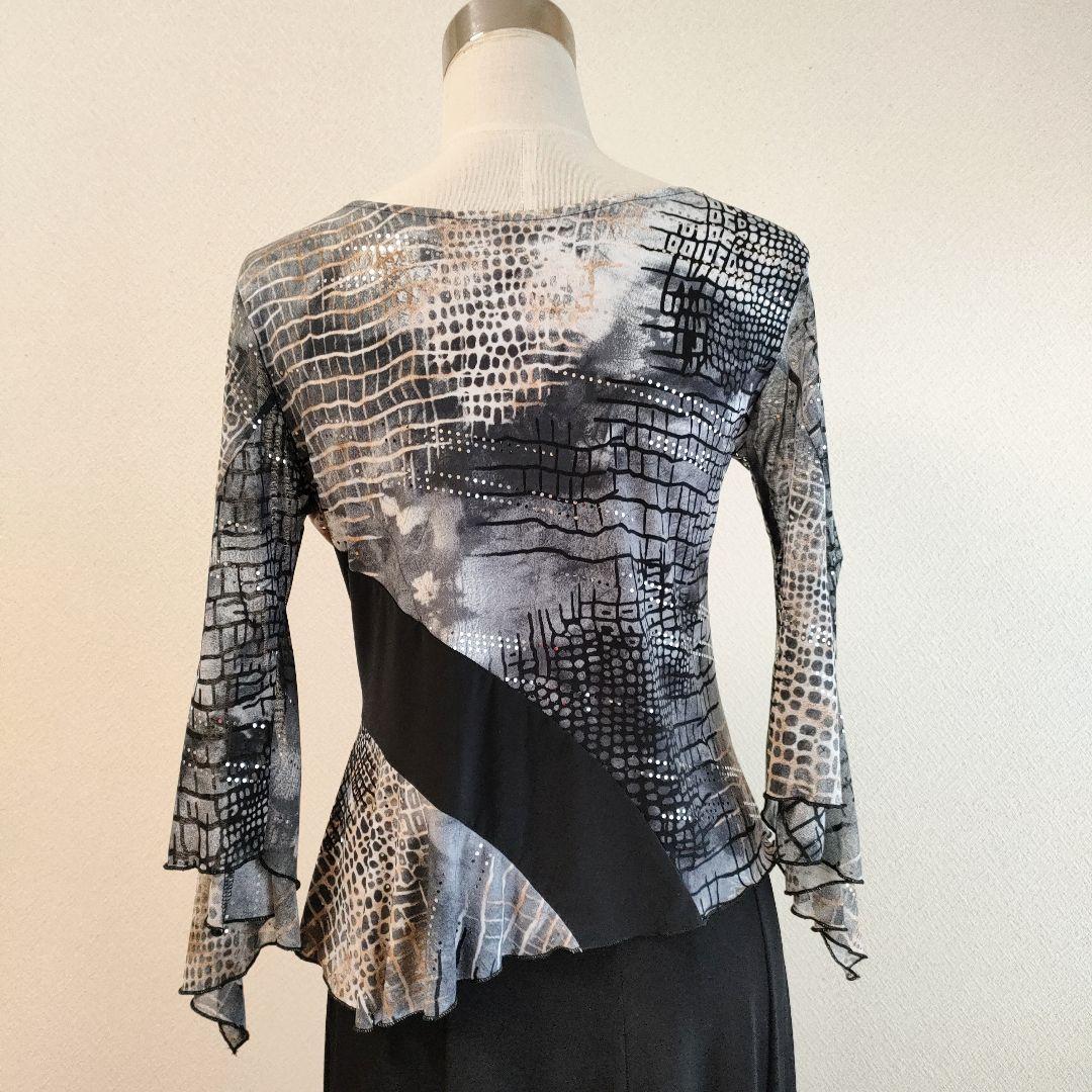 社交ダンス　大きいサイズ　レイリーナのゴージャス感のあるセットアップドレス