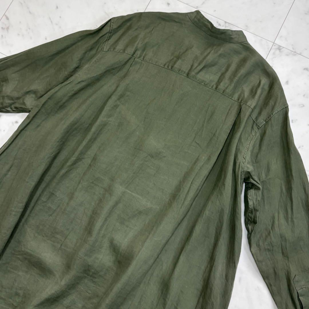 美品♪レリューム　ノルマンディーリネンフレアワンピース　ゆったり　麻100%