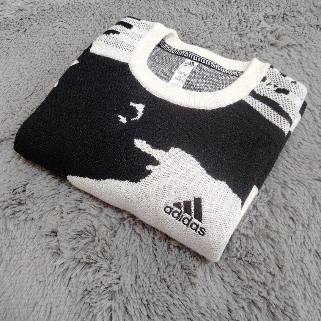 adidas♡ゴルフ柄がお洒落♡ニット♡L〜　ゴルフ/スポーツ