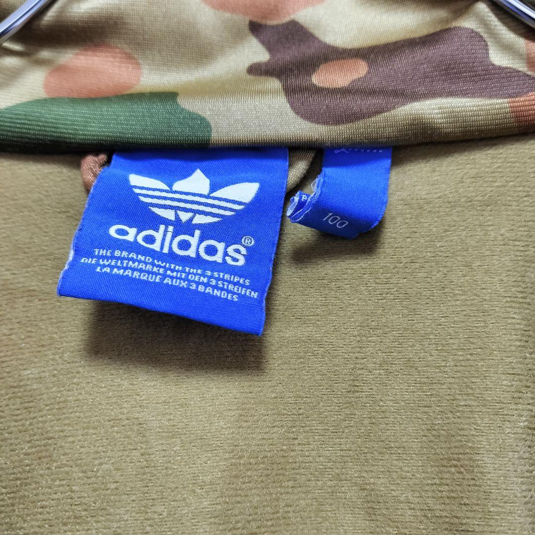 ★人気　アディダス　ジャージ　トラックジャケット　刺繍　迷彩　ファイヤーバードL