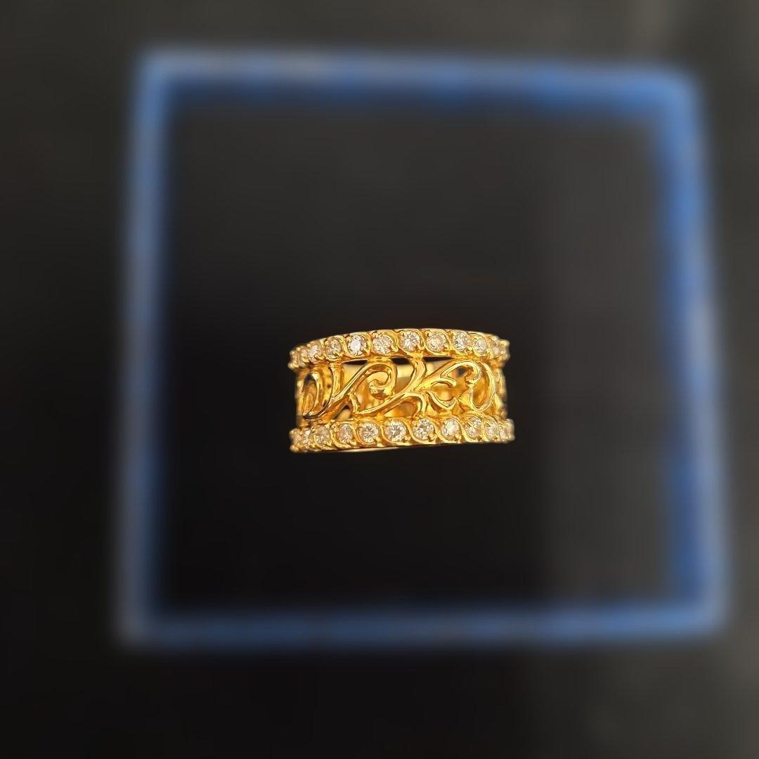 K18 ダイヤモンドリング　0.55カラット 約14.5号 総重量6.27g