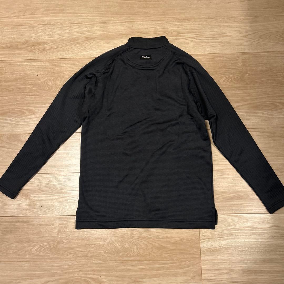 タイトリスト ゴルフウェア モックネック 長袖 裏起毛