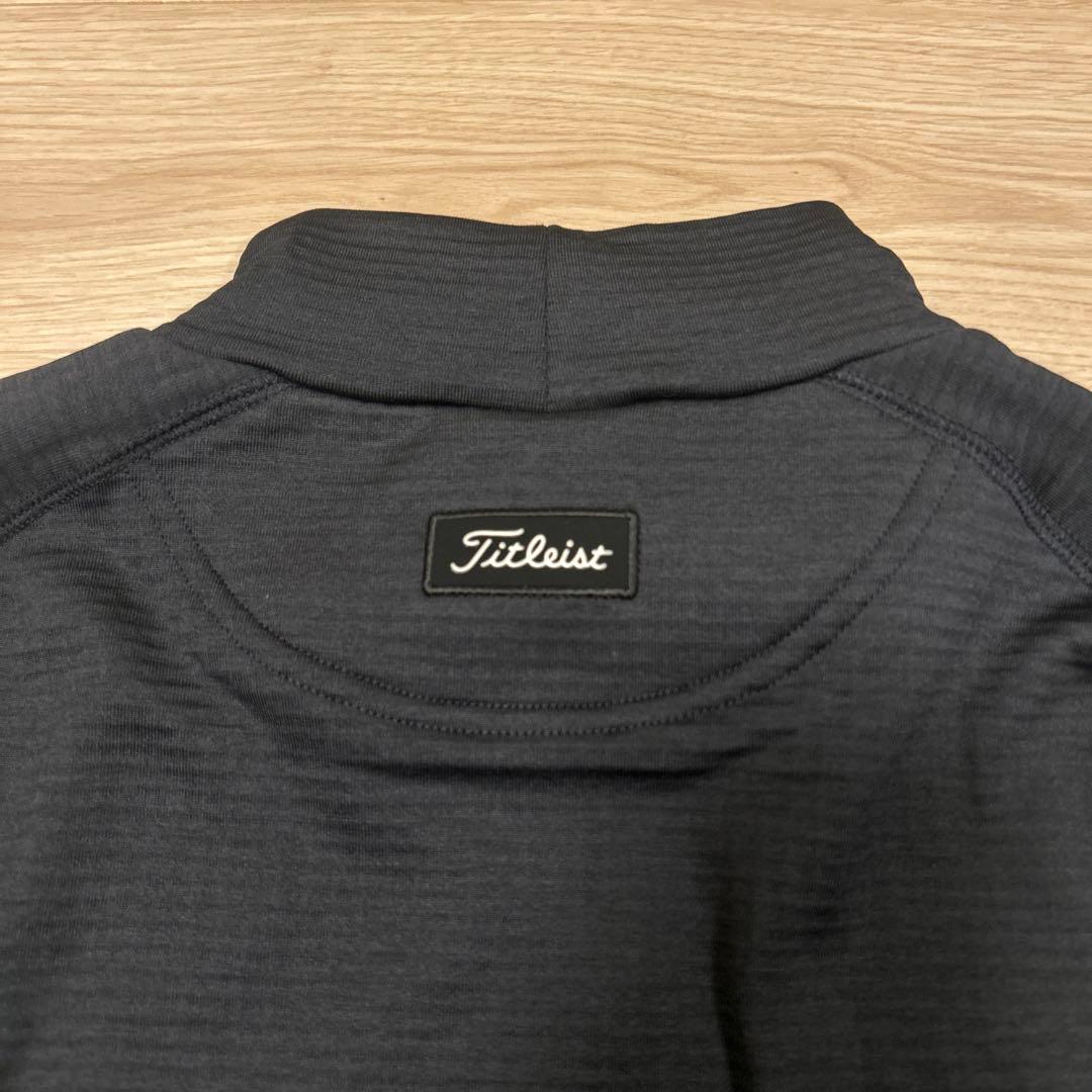 タイトリスト ゴルフウェア モックネック 長袖 裏起毛
