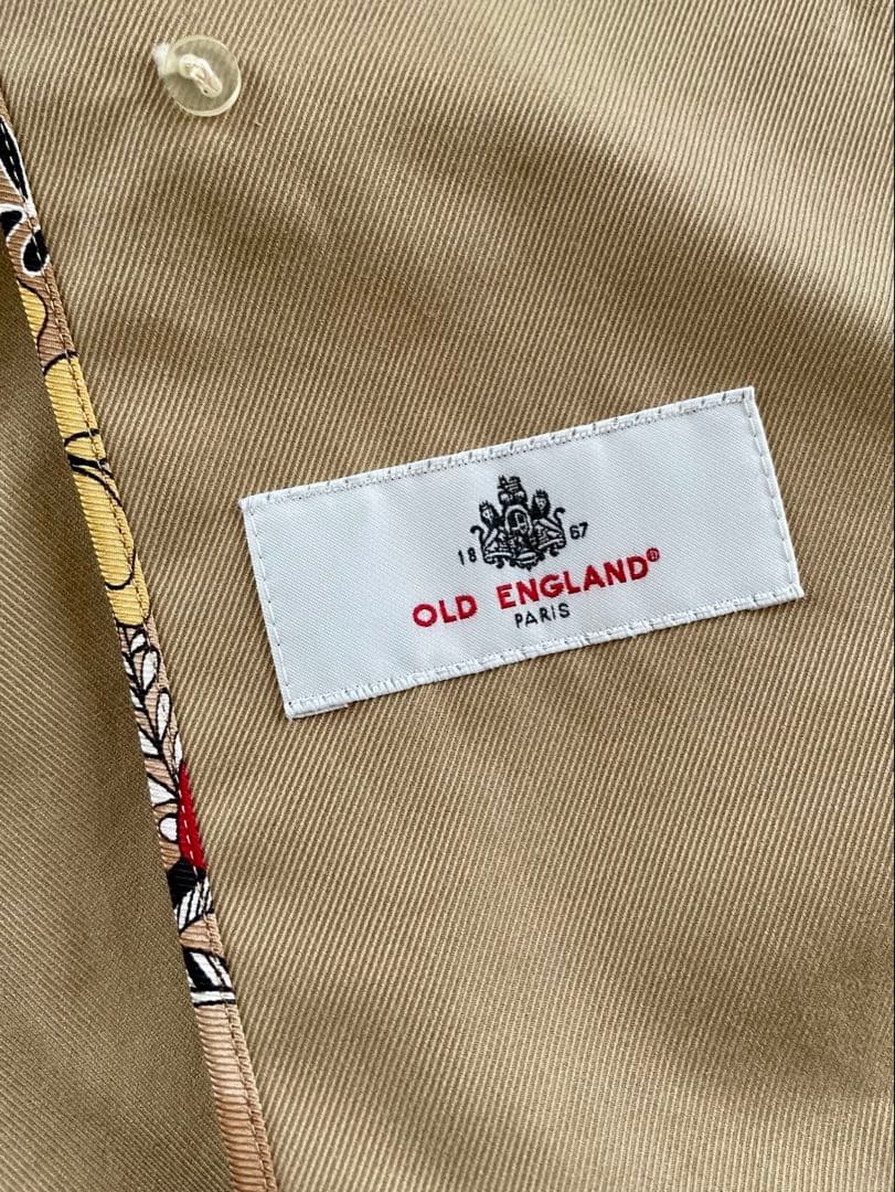 【オールドイングランド】トレンチスタイルケープコート　日本製