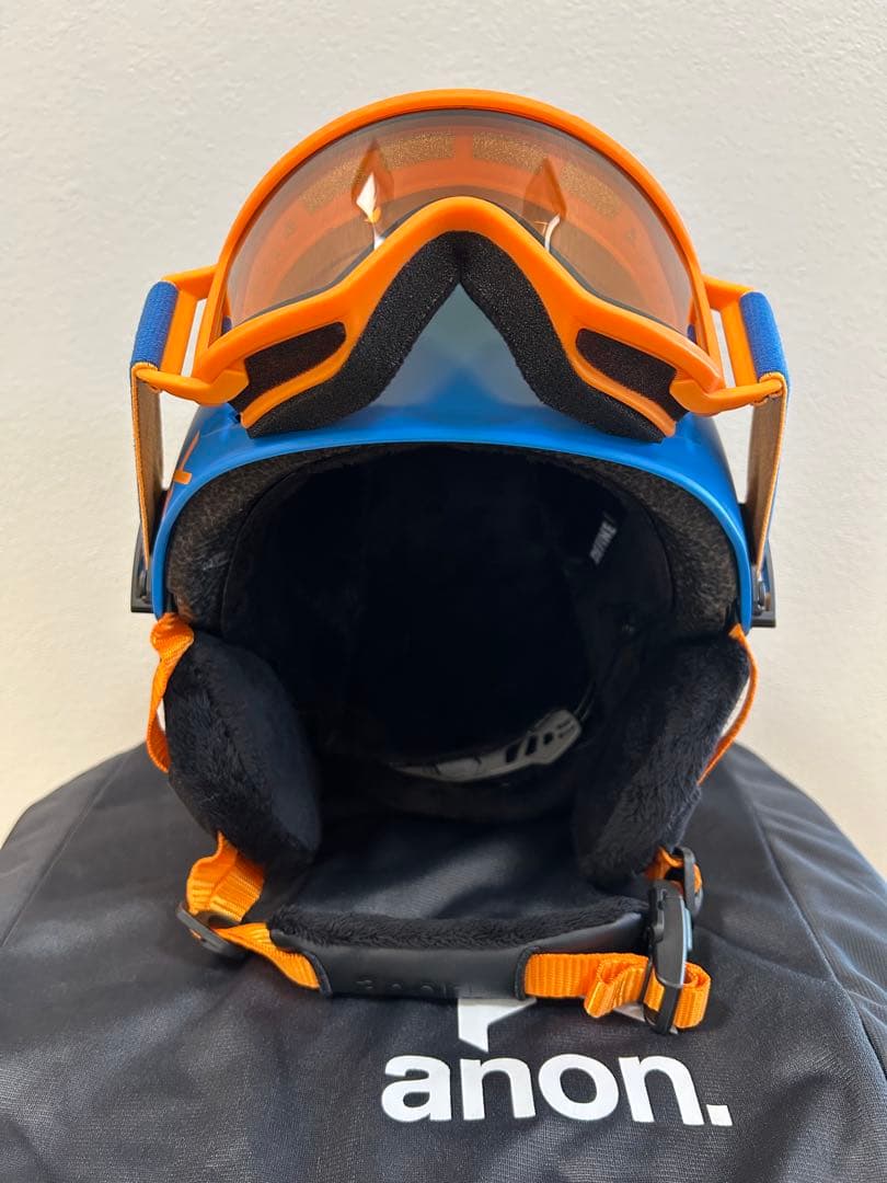 新品 アノン ディファイン ジュニア スノーボード ヘルメット ブルー L/XL